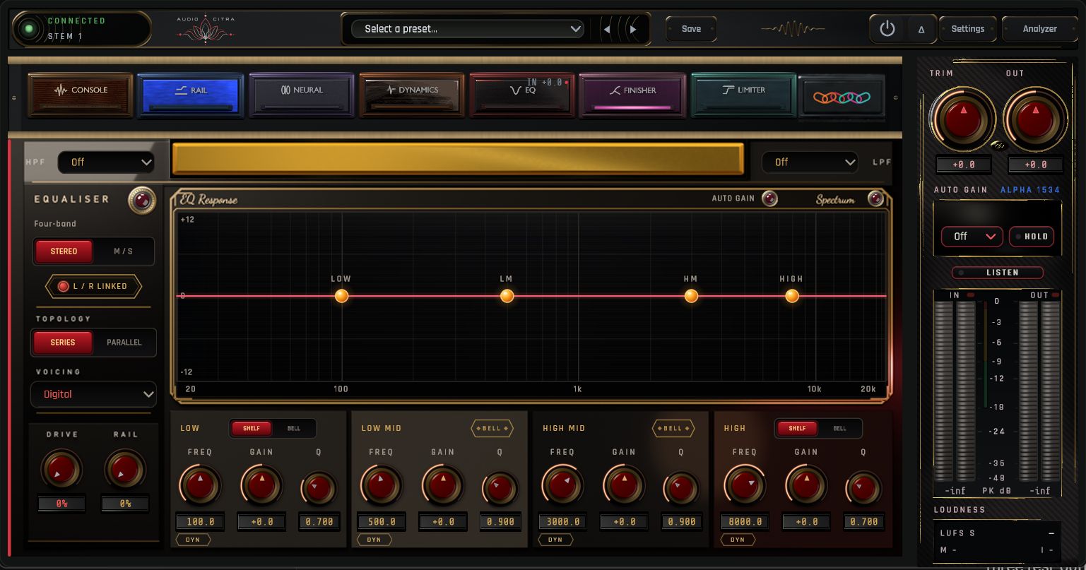 EQ module, Cinematic skin