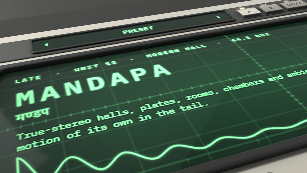 The phosphor tube showing Mandapa and its decay trace